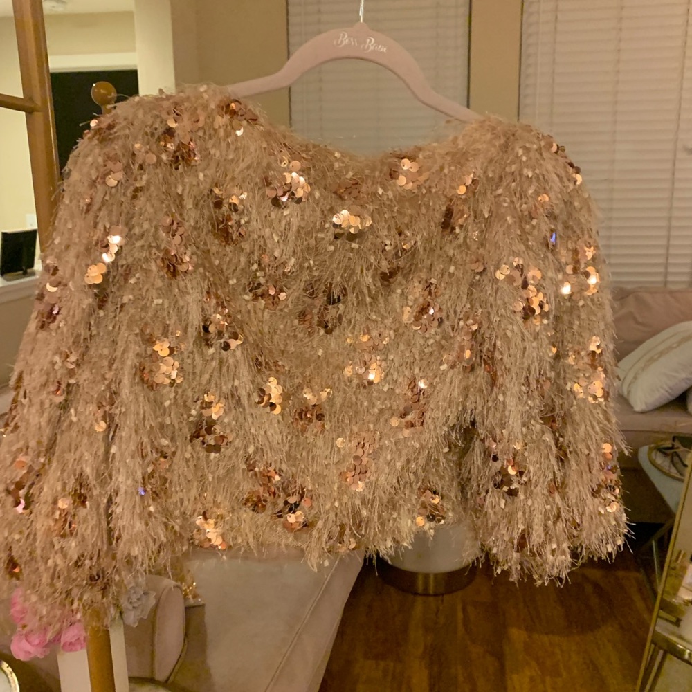Zara Gold crop top